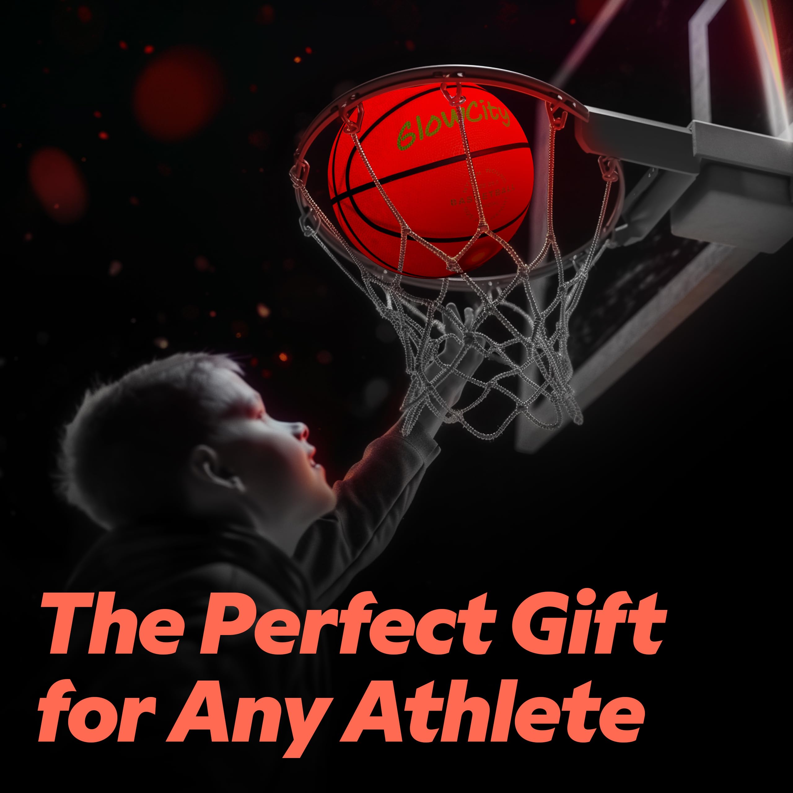 GlowCity red glow basketball gift idea for boys