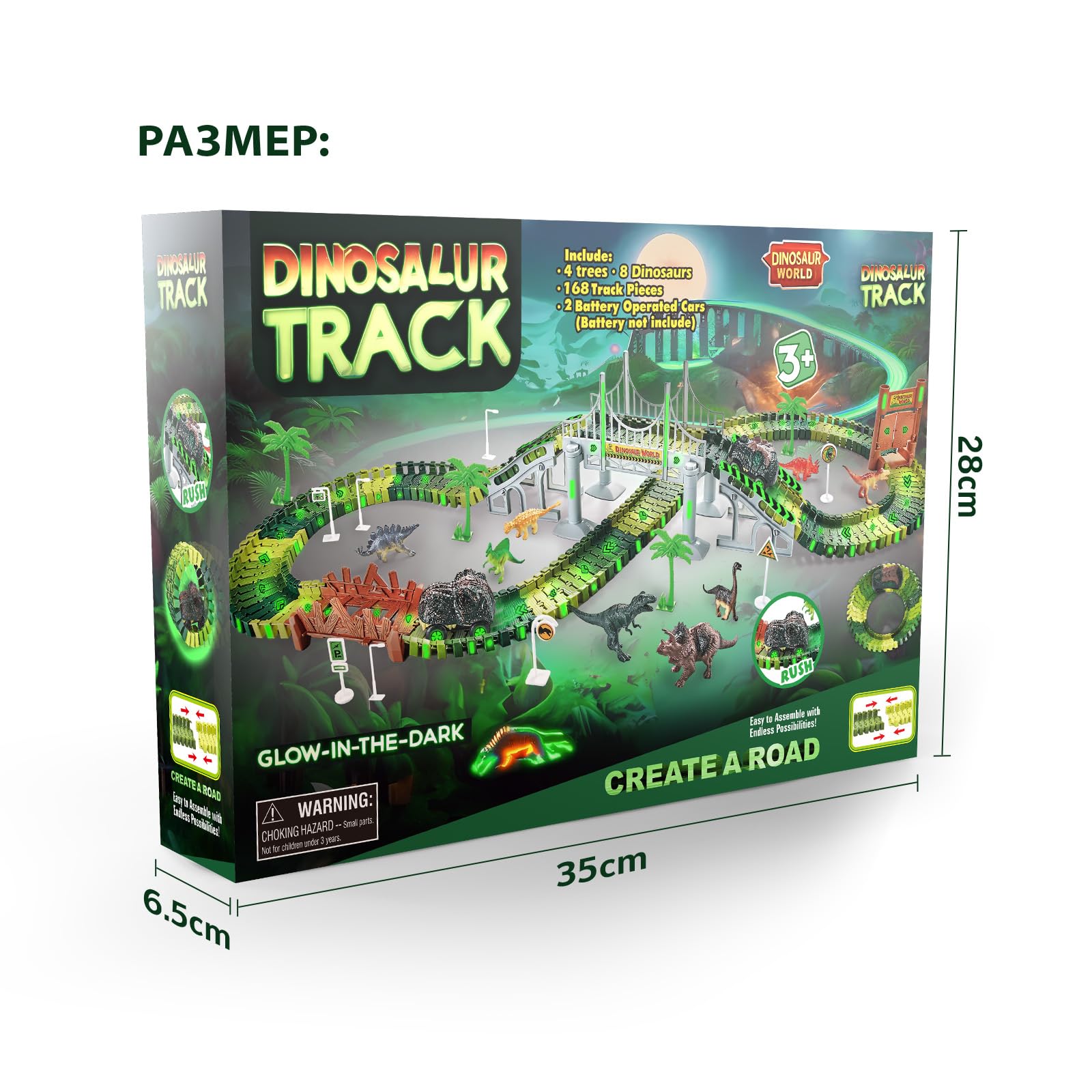 Regular racetrack sticker sheets and packaging