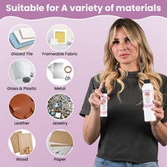 Glue kit showing 8oz and 2oz bottles for crafts