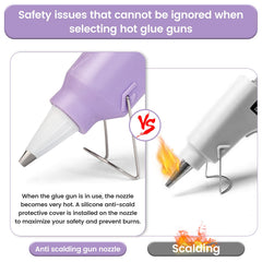 compact ergonomic hot glue gun for crafts