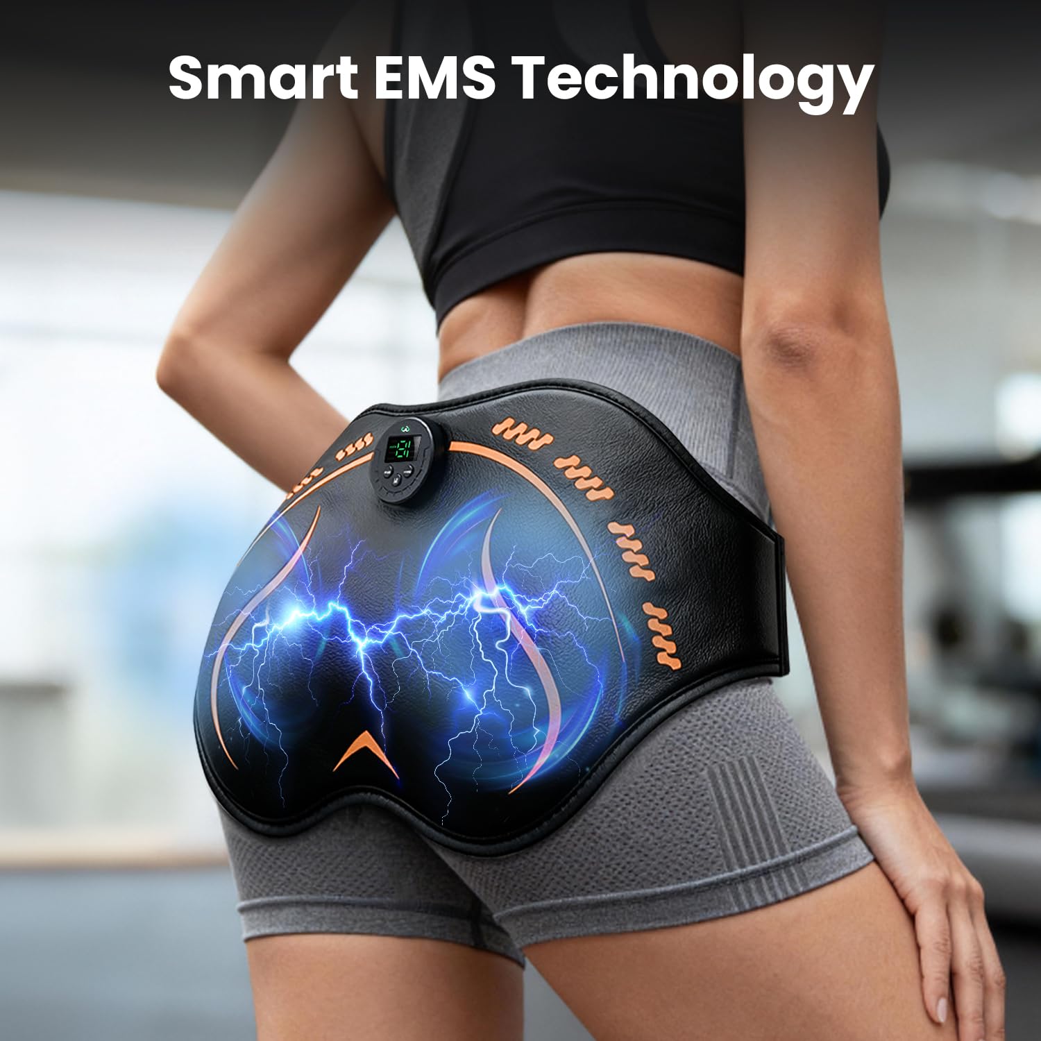 8-zone design for even current distribution in glute training