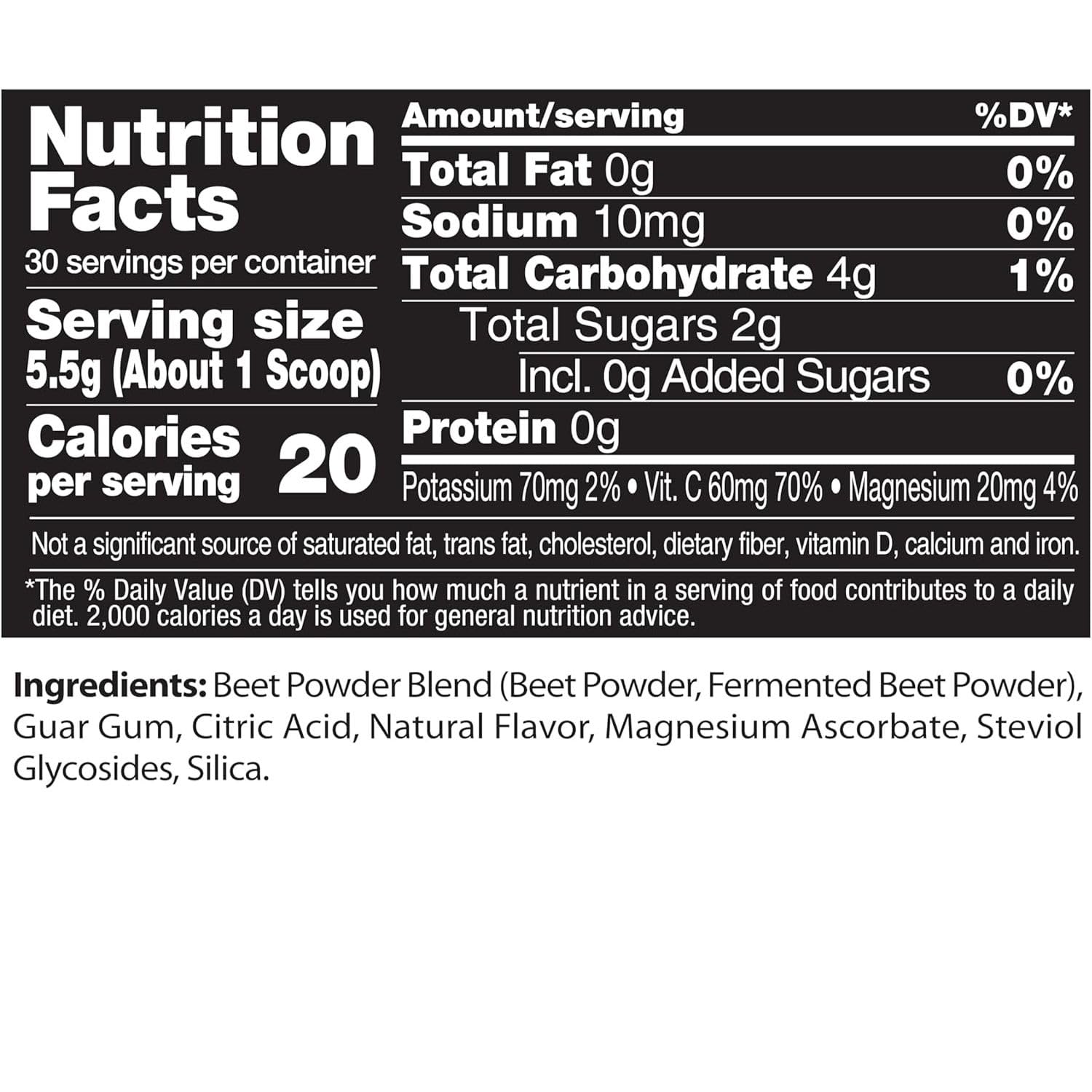 Gluten-free beets powder SlimFast packaging