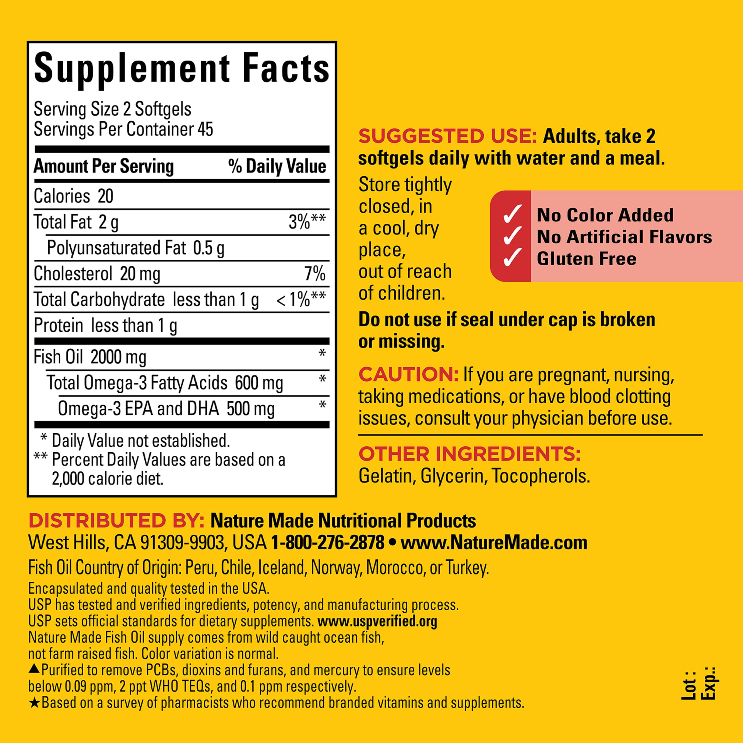 Purified mercury removal from wild caught ocean fish omega 3