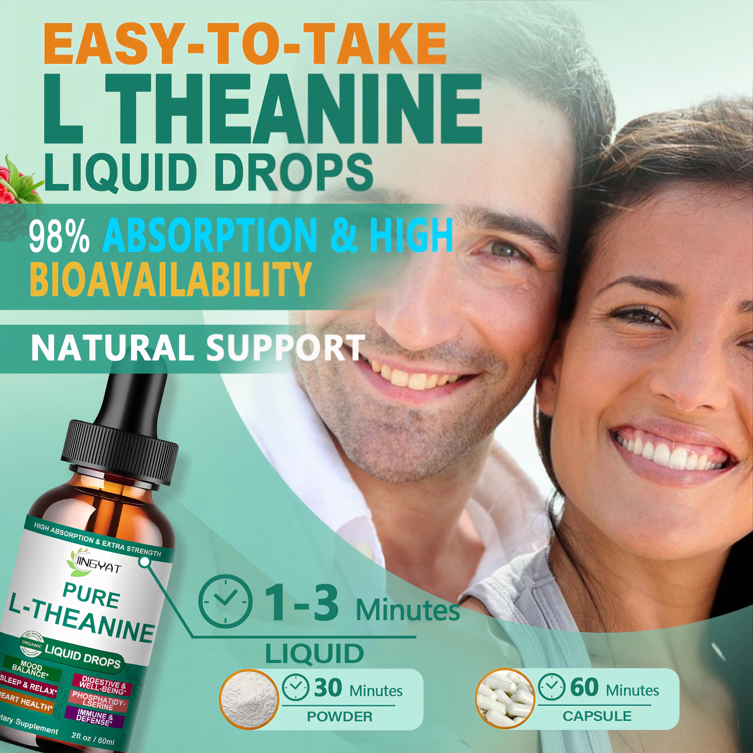 Adults and kids friendly L Theanine liquid drops