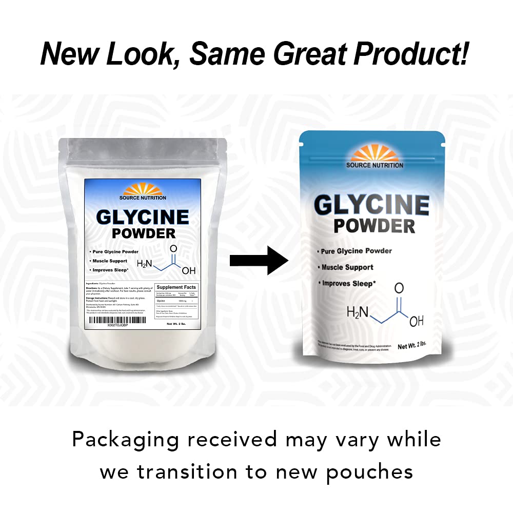 Glycine Powder food grade non GMO label on bag