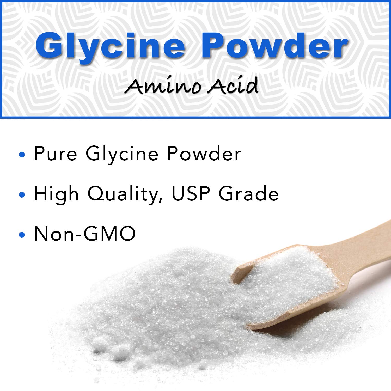 Glycine Powder resealable packaging for easy measuring