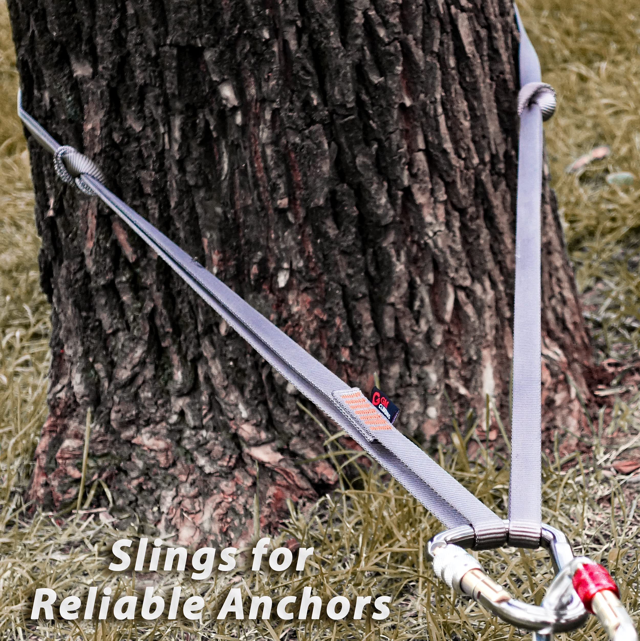Sling runner with bar-tack stitching gray