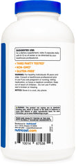 GMO-free gluten free psyllium husk capsules Nutricost bottle