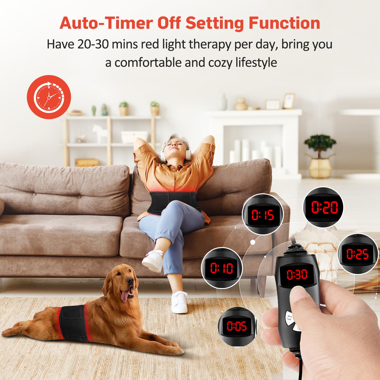 Three mode options 660nm 850nm and 660+850nm