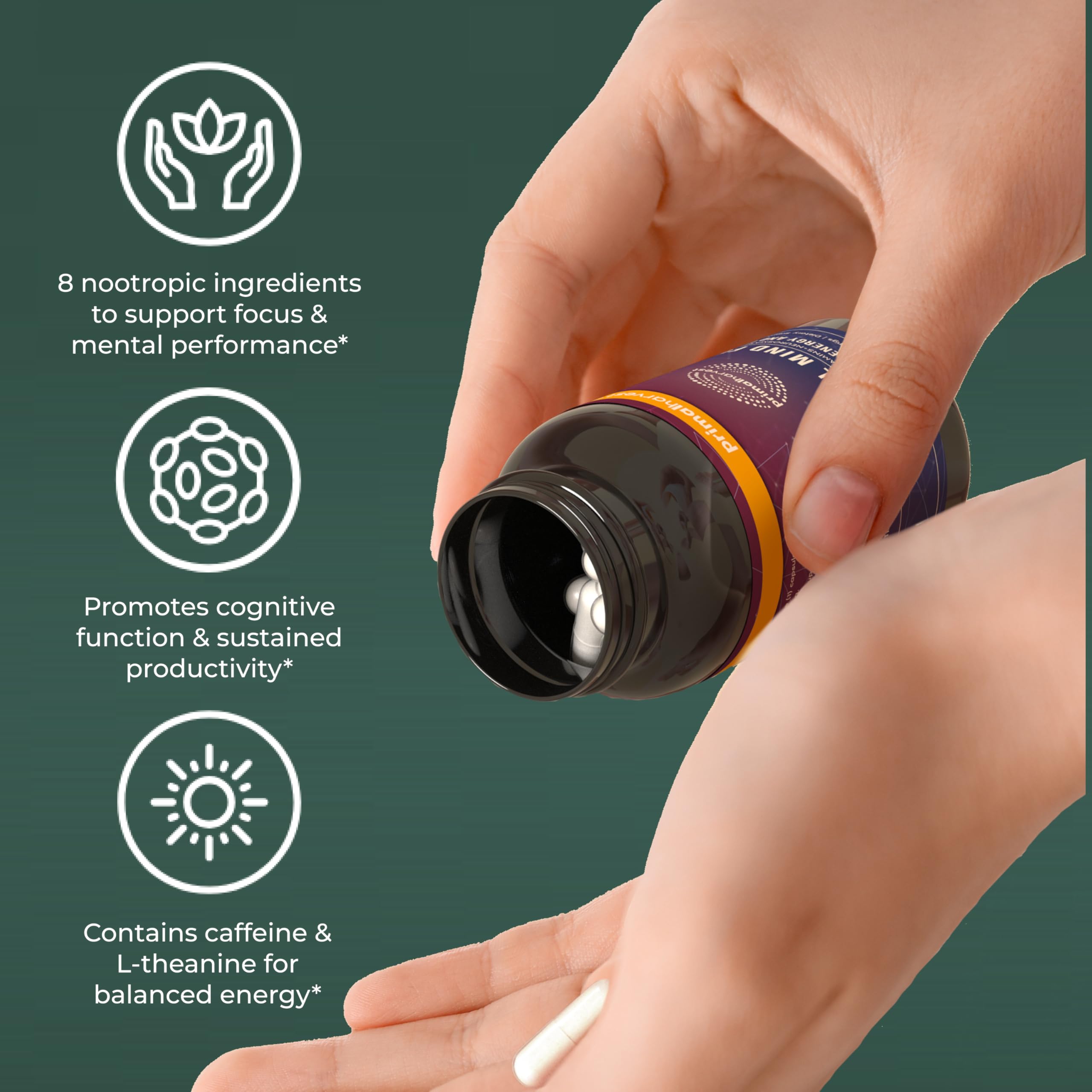 Vitamins B1 B6 and 12 listed on the bottle