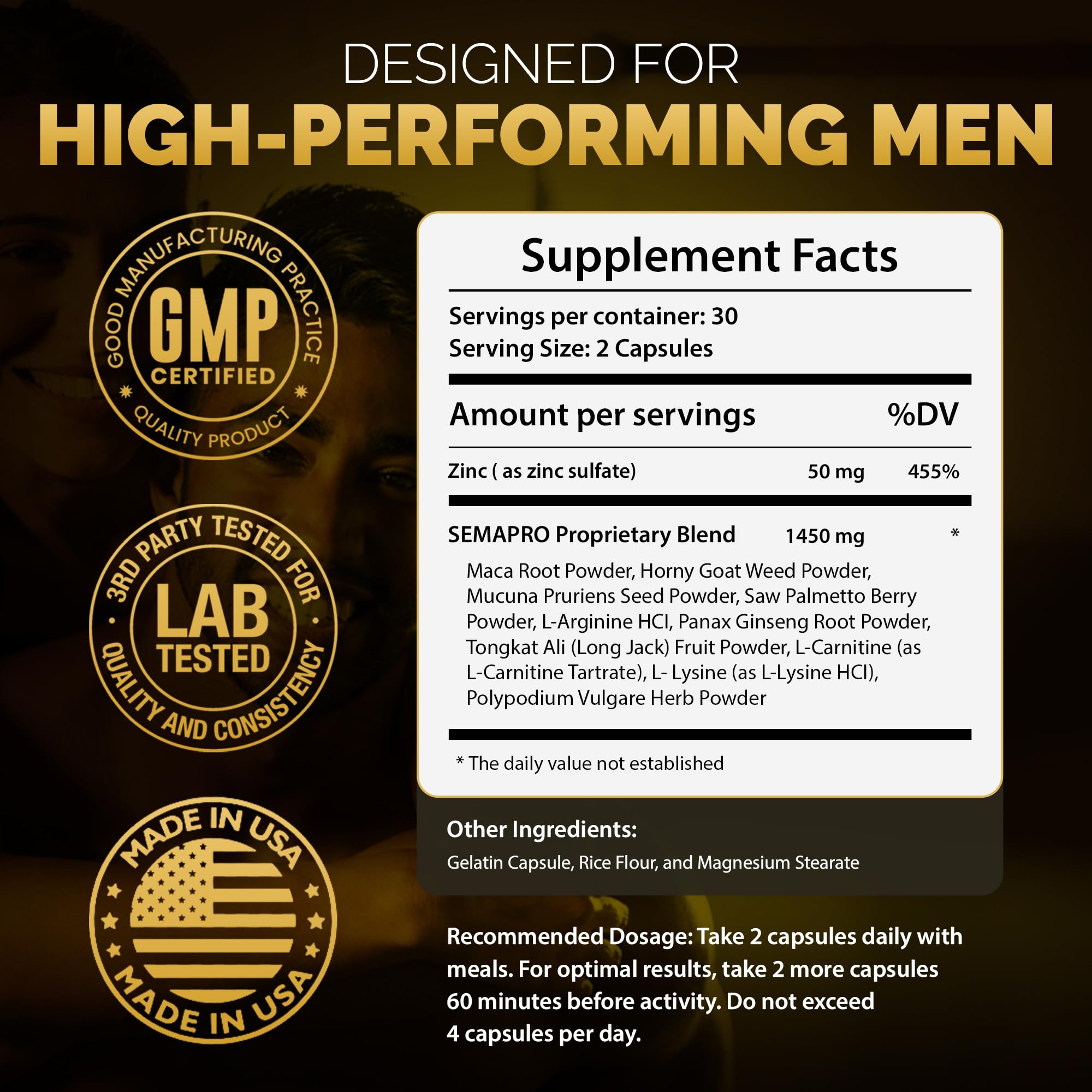 Semipro produced in USA in GMP-certified facility