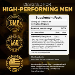Semipro produced in USA in GMP-certified facility