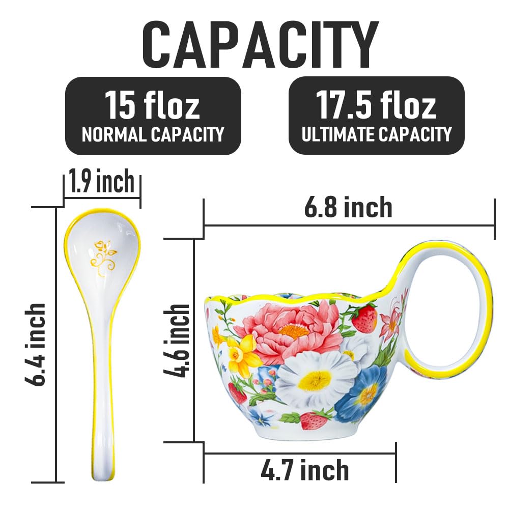 15 oz capacity Gnlnkn bowl with wavy edge