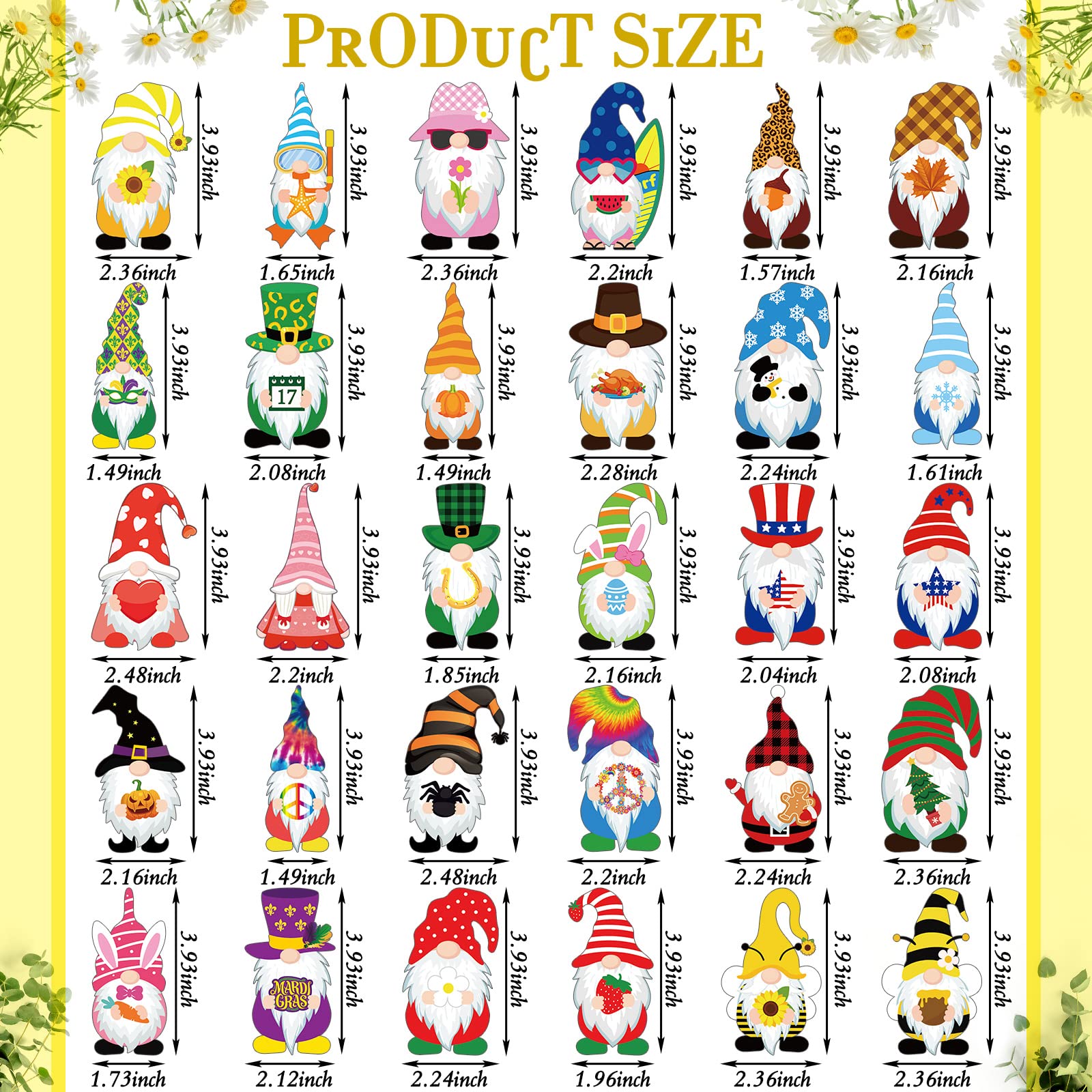 Gnome magnets designed for car decoration