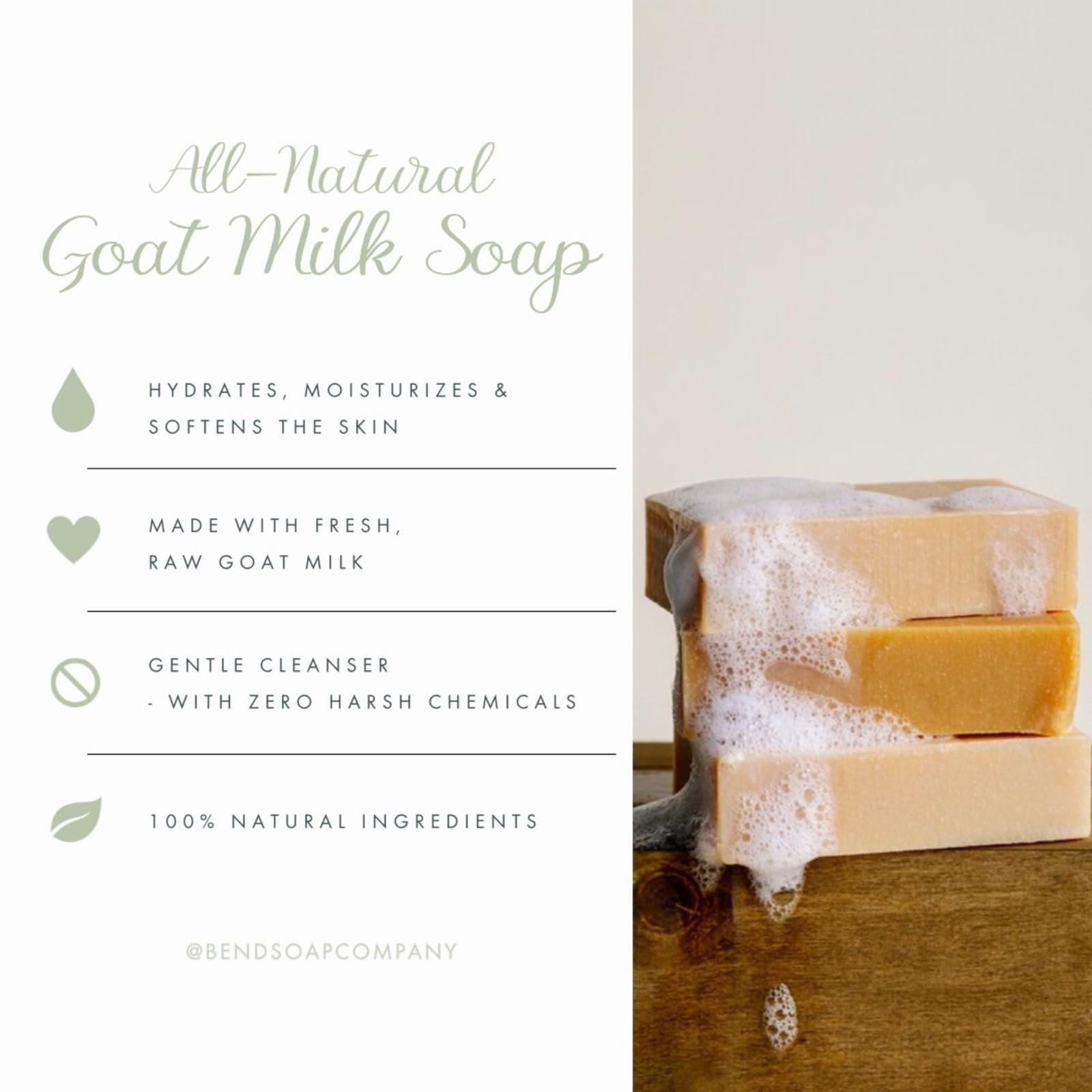 Oatmeal and Honey formula goat milk soap for dry skin
