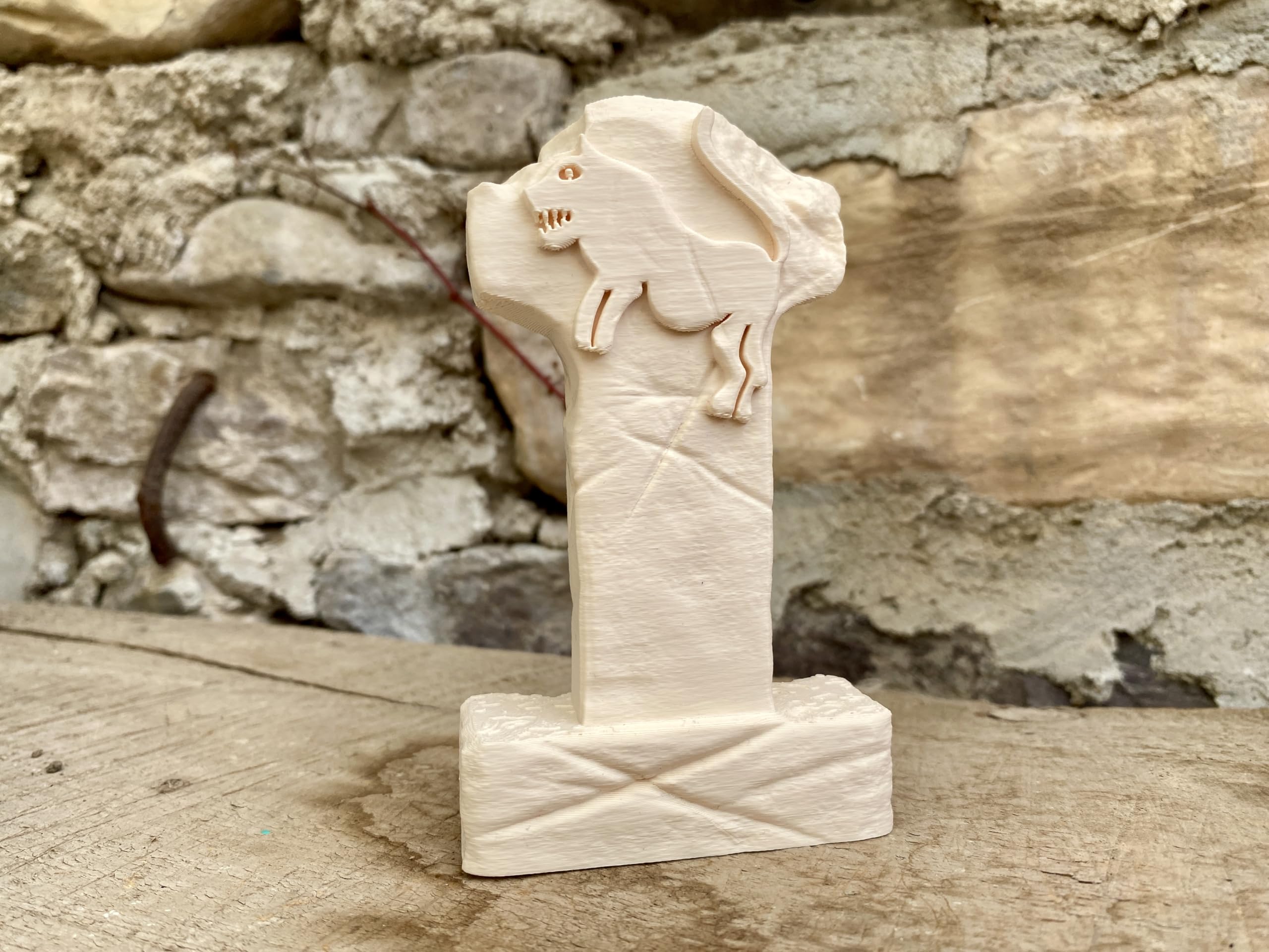 Gobeklitepe historical decor figurine on shelf