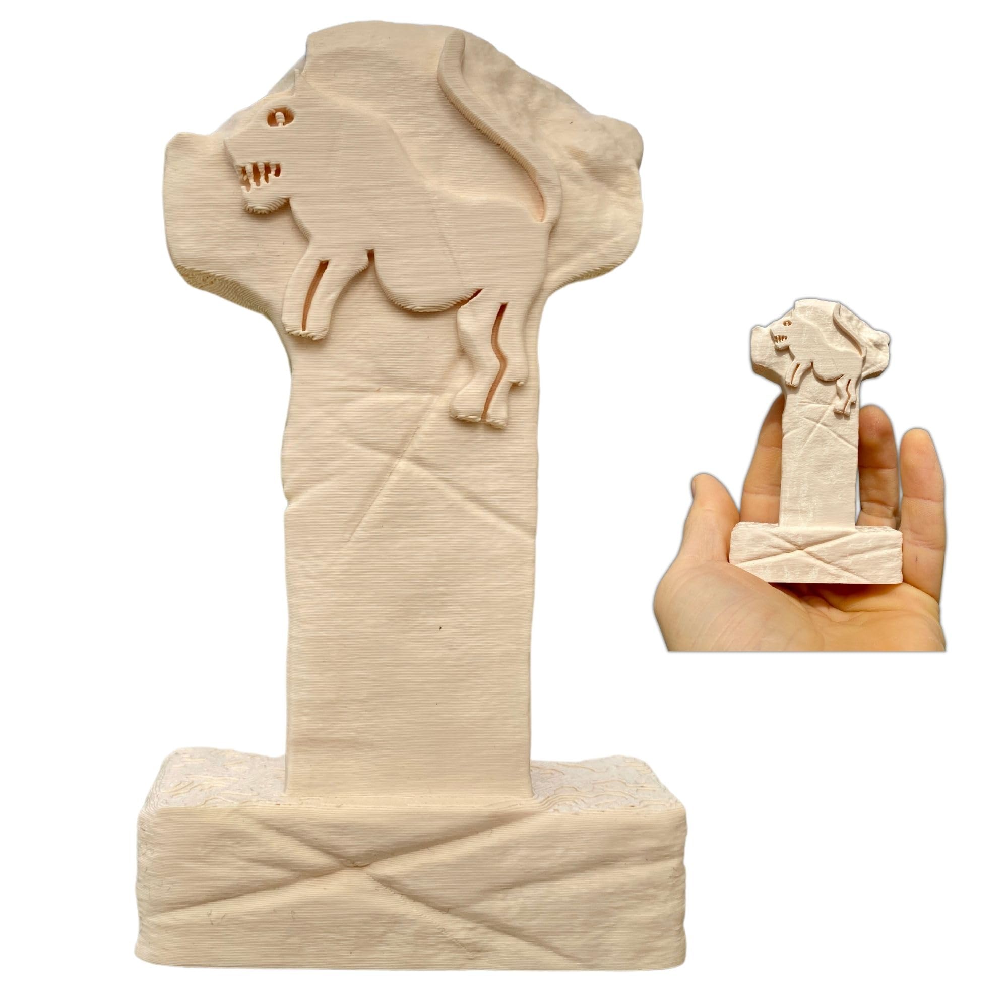 Gobeklitepe Lion Pillar Figurine front view