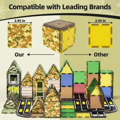 military tiles set for kids compatible with major brands