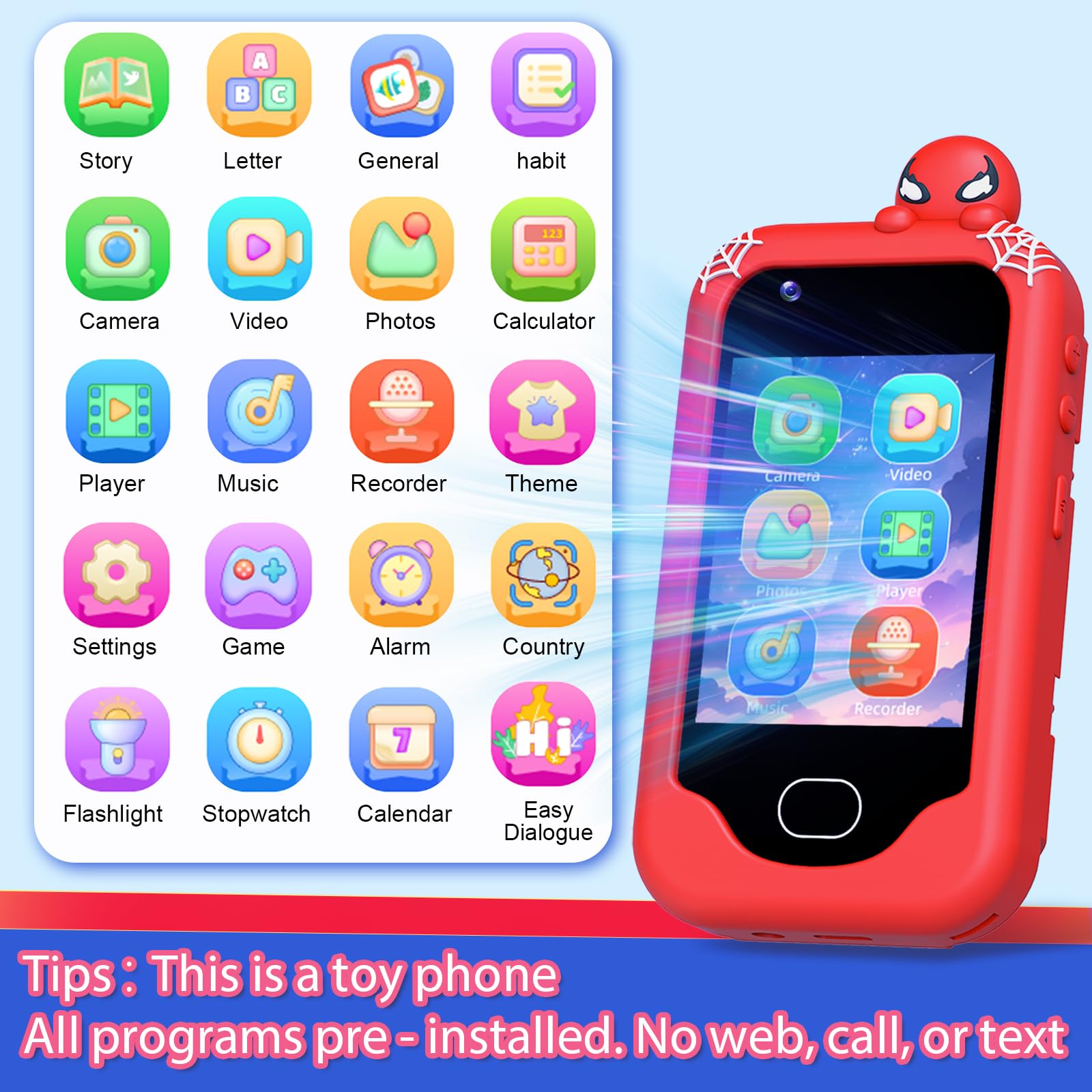 Gocina Kids Smart Phone 32 GB Card included