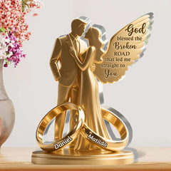 Clear high-gloss acrylic plaque for home decor with 3D depth