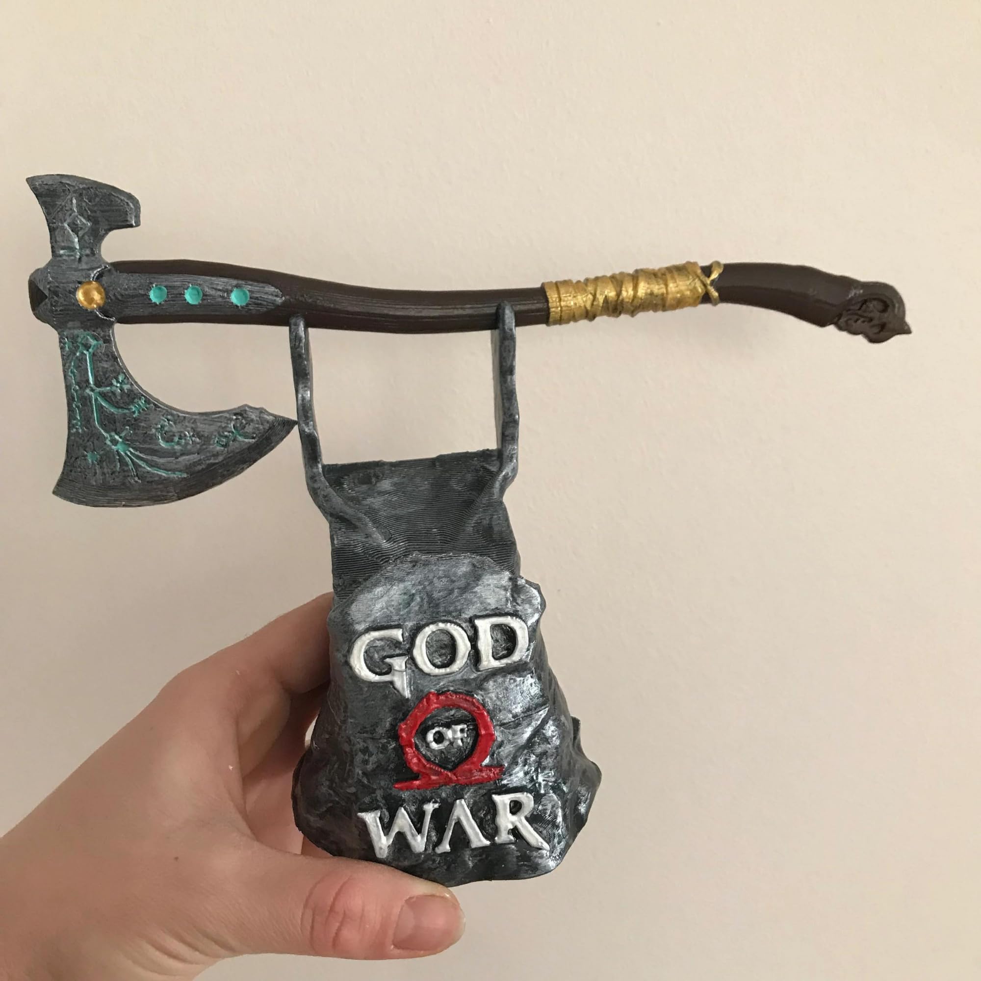 God Of War Axe Controller Stand piece 3 PLA material