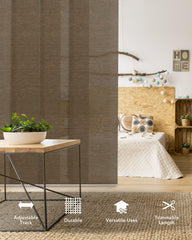 Cordless 4-rail panel track blinds 45.8-86 wide