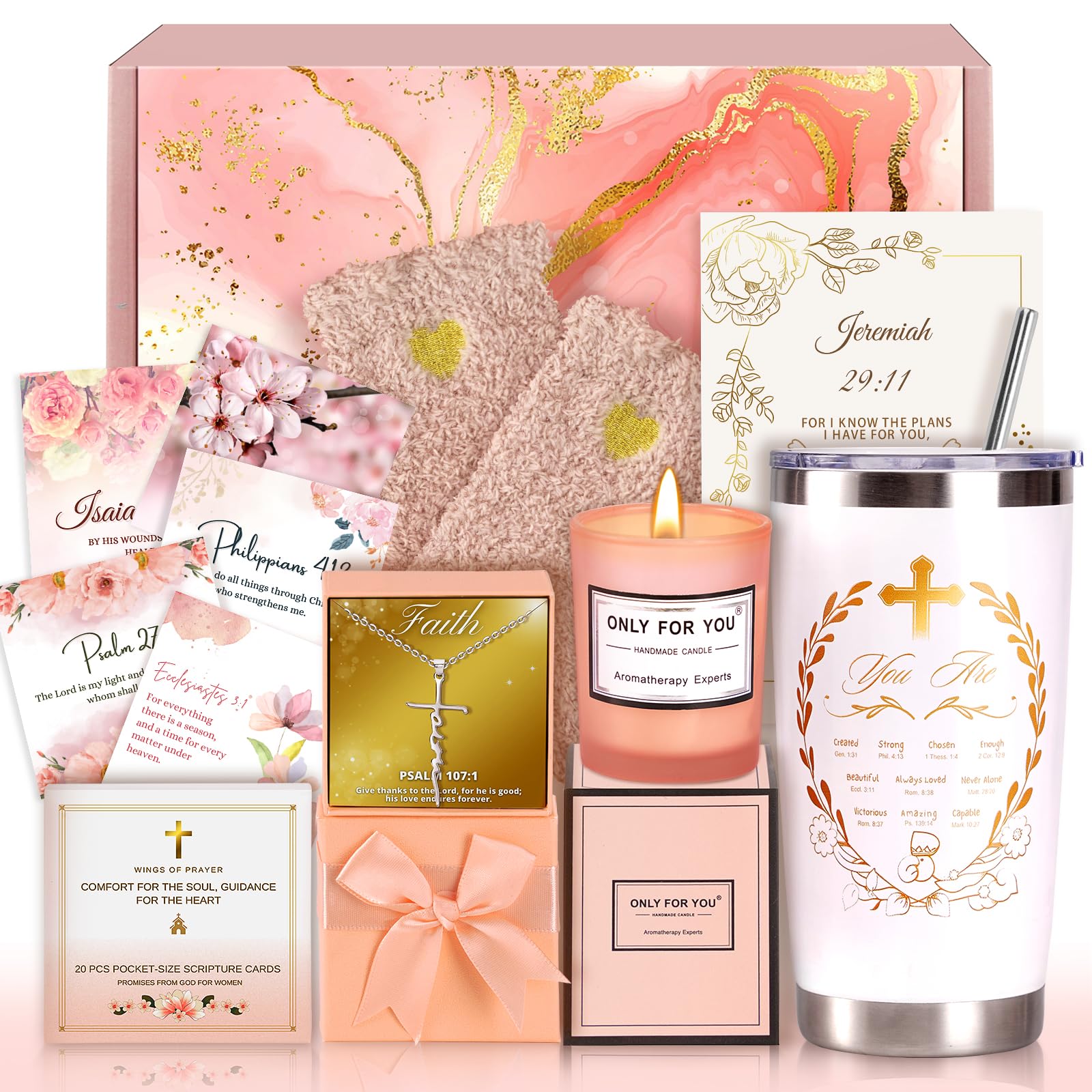 GodGlo Christian Gifts For Women Faith gift box packaging