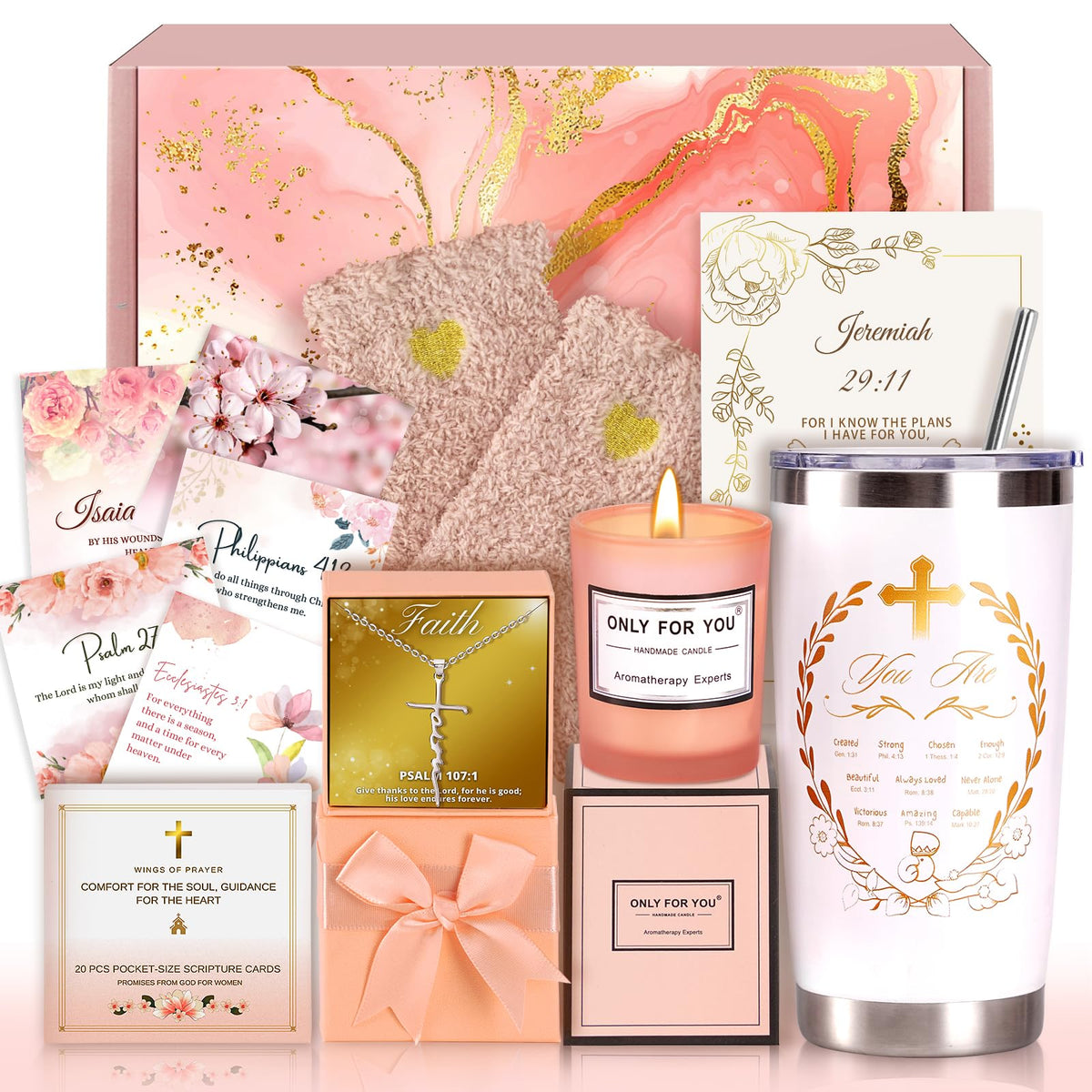 GodGlo Christian Gifts For Women Faith gift box packaging