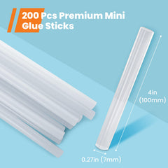 Glue stick 0.27 inch diameter 4 inch long clear sticks