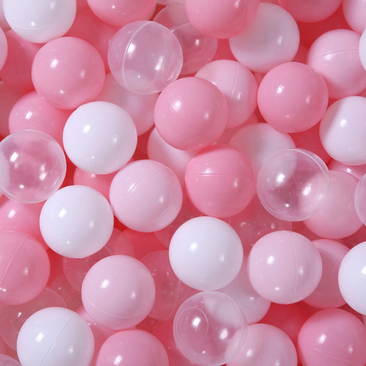 GOGOSO ball pit balls pink white clear mix
