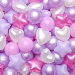GOGOSO ball pit balls 200pcs pastel stars and hearts