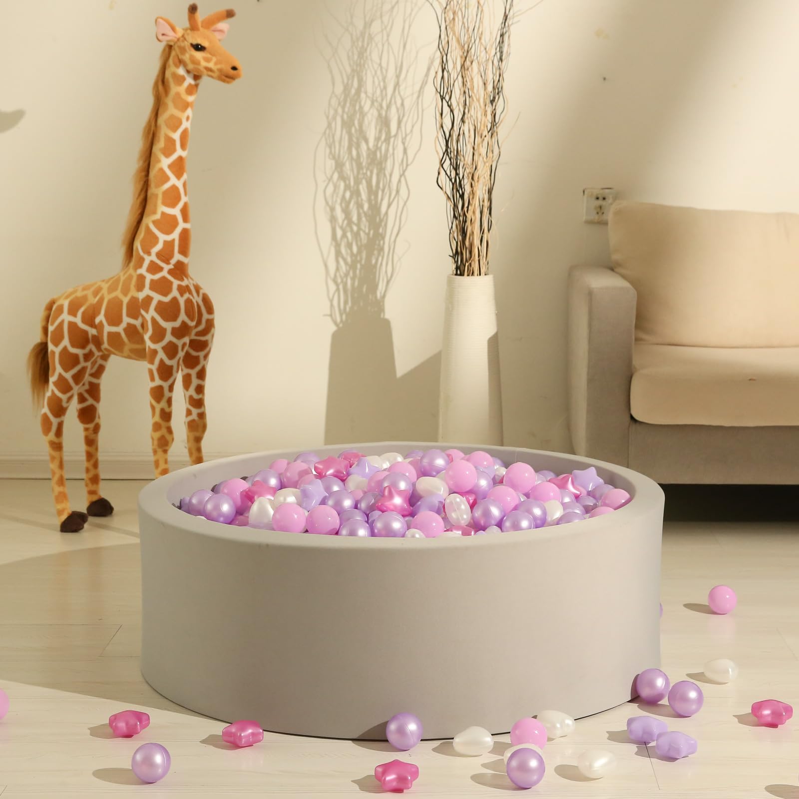 Toddler safe ball pit balls ideal for ages up to 36 months