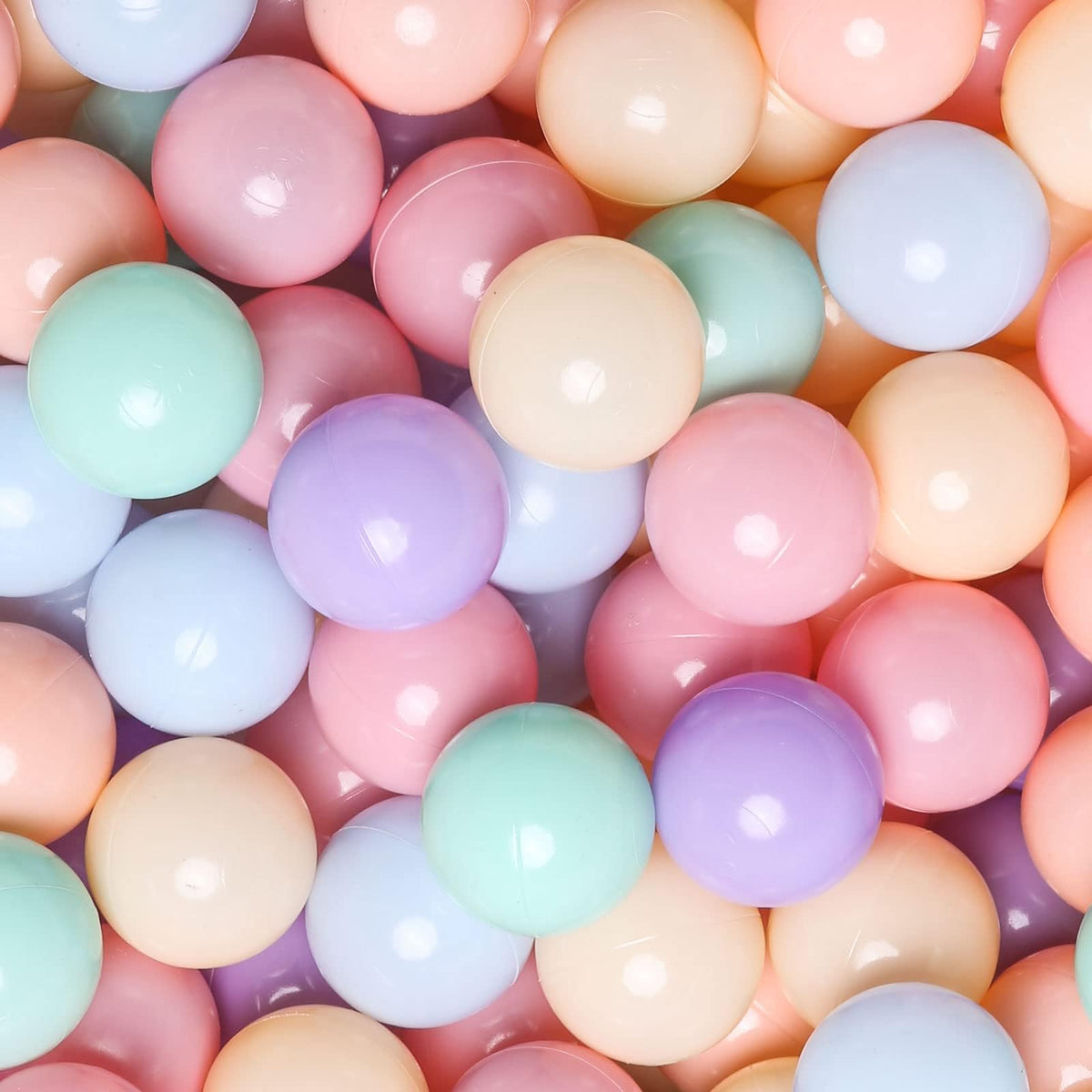 GOGOSO Colorful Ball Pit Balls set featuring six colors