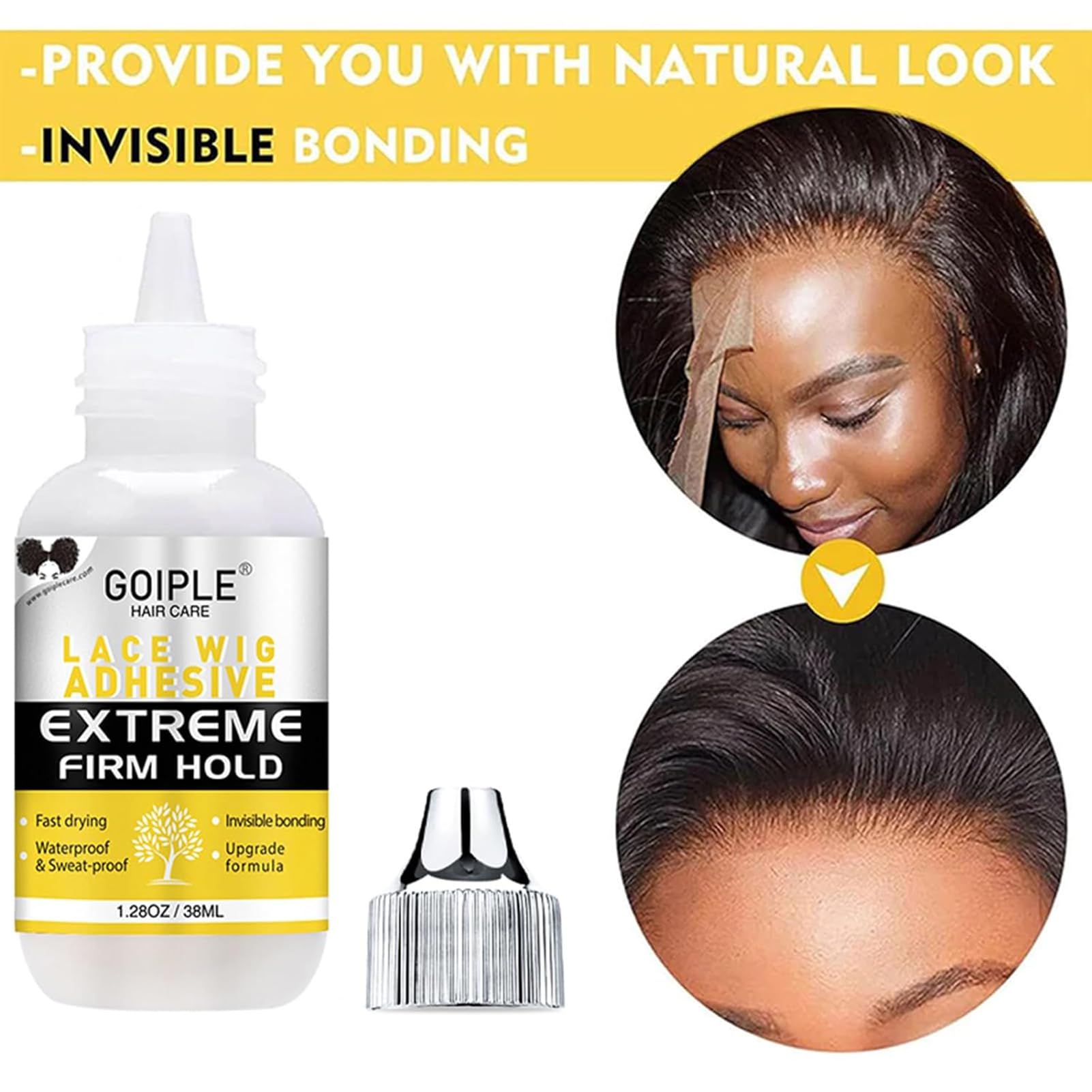 Goiple hair comb included in wig kit