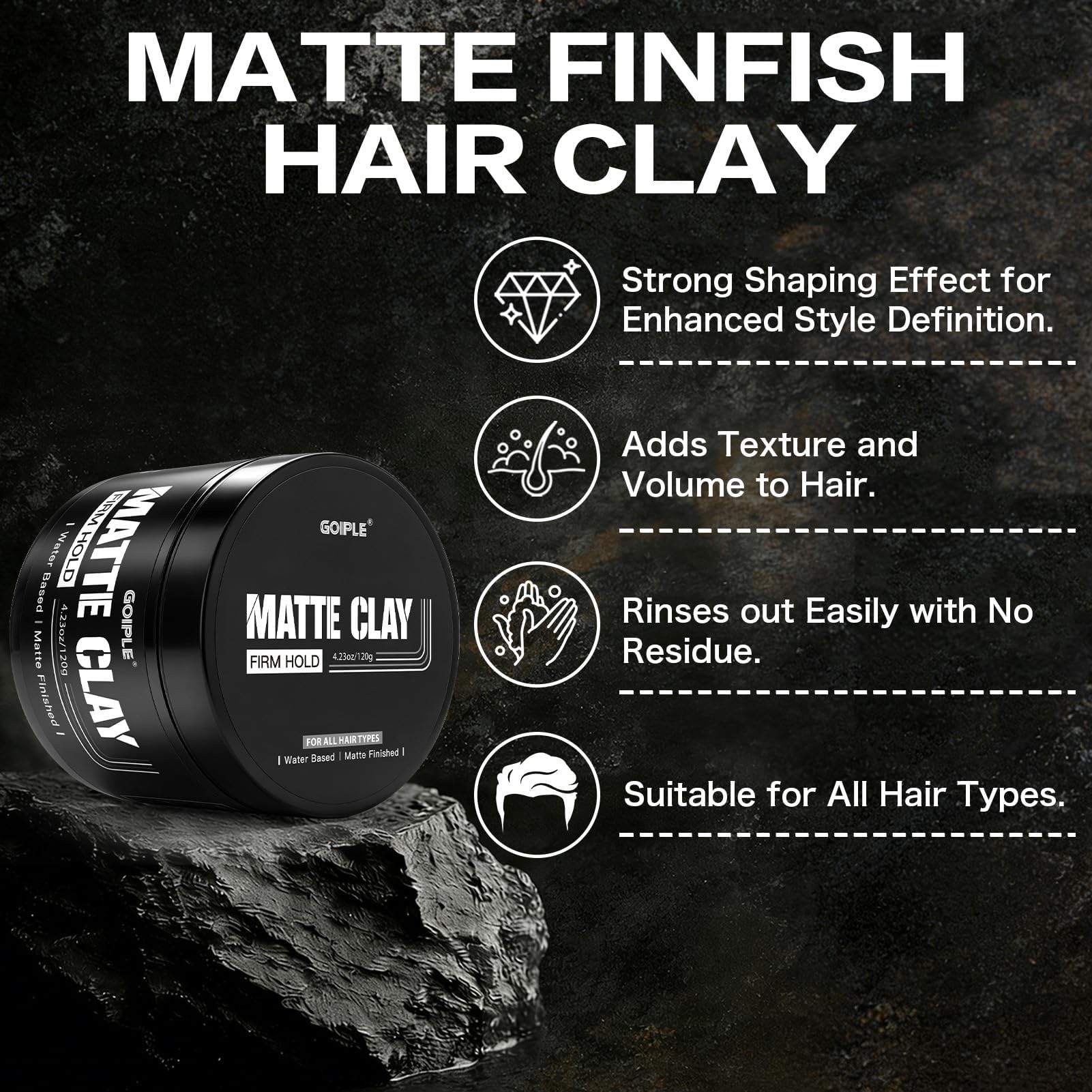 Goiple styling clay 120g weight and texture