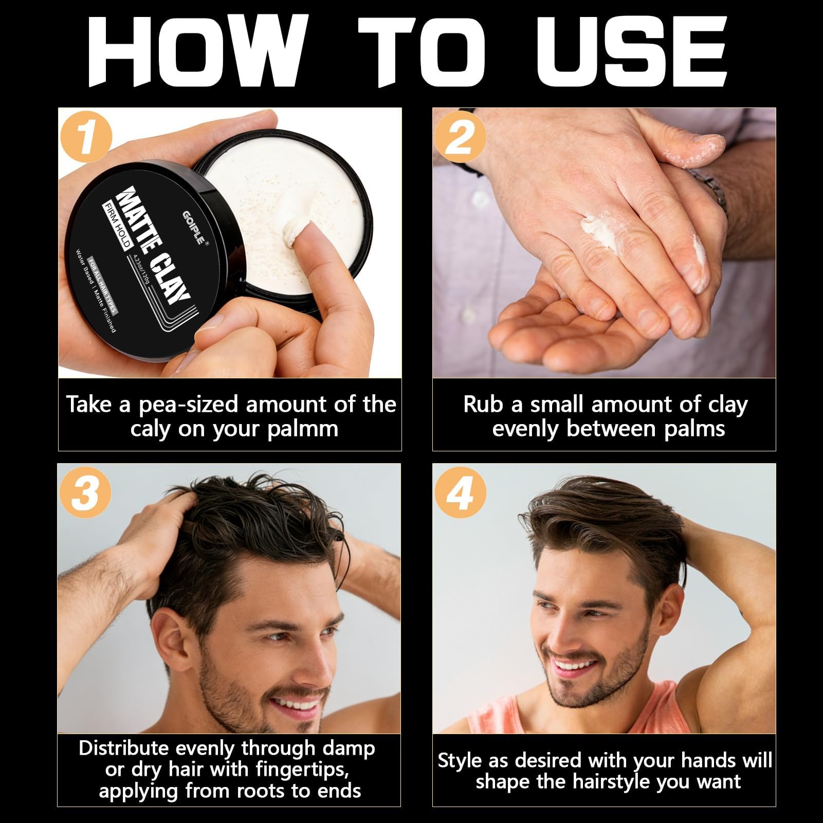 Goiple texturizing clay for volume and thickness