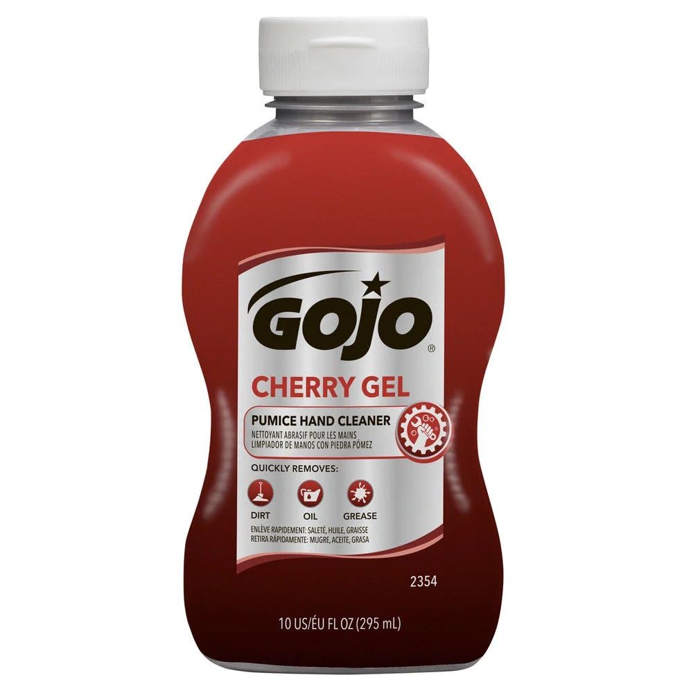 Cherry scented GOJO pumice hand cleaner with gel formula