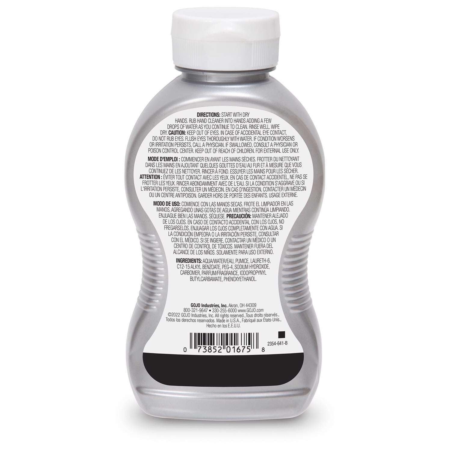 VOC and NPE free GOJO hand cleaner 10oz bottle