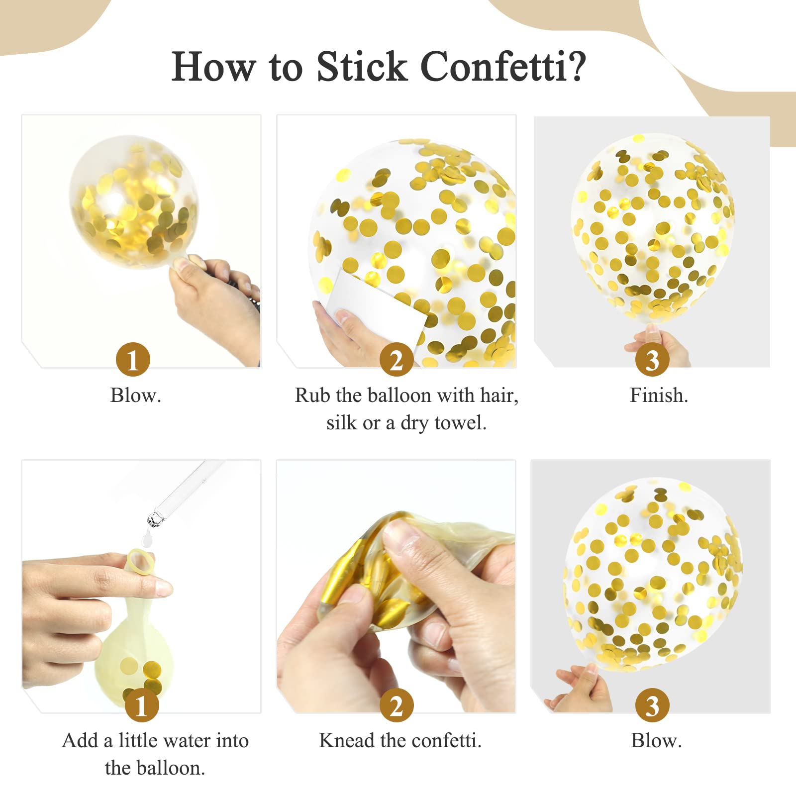 Gold 18inch metallic balloons included
