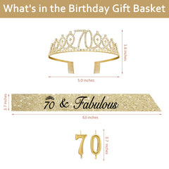 Gold 70th birthday candles two numeral 7 and 0