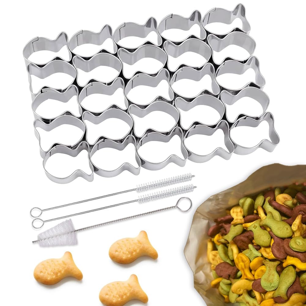 Gold fish Cracker Cutter 25 cavity stainless steel cookie cutter product image