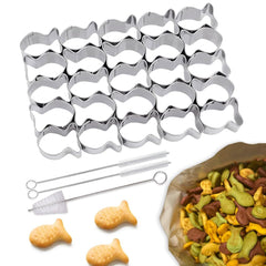 Gold fish Cracker Cutter 25 cavity stainless steel cookie cutter product image