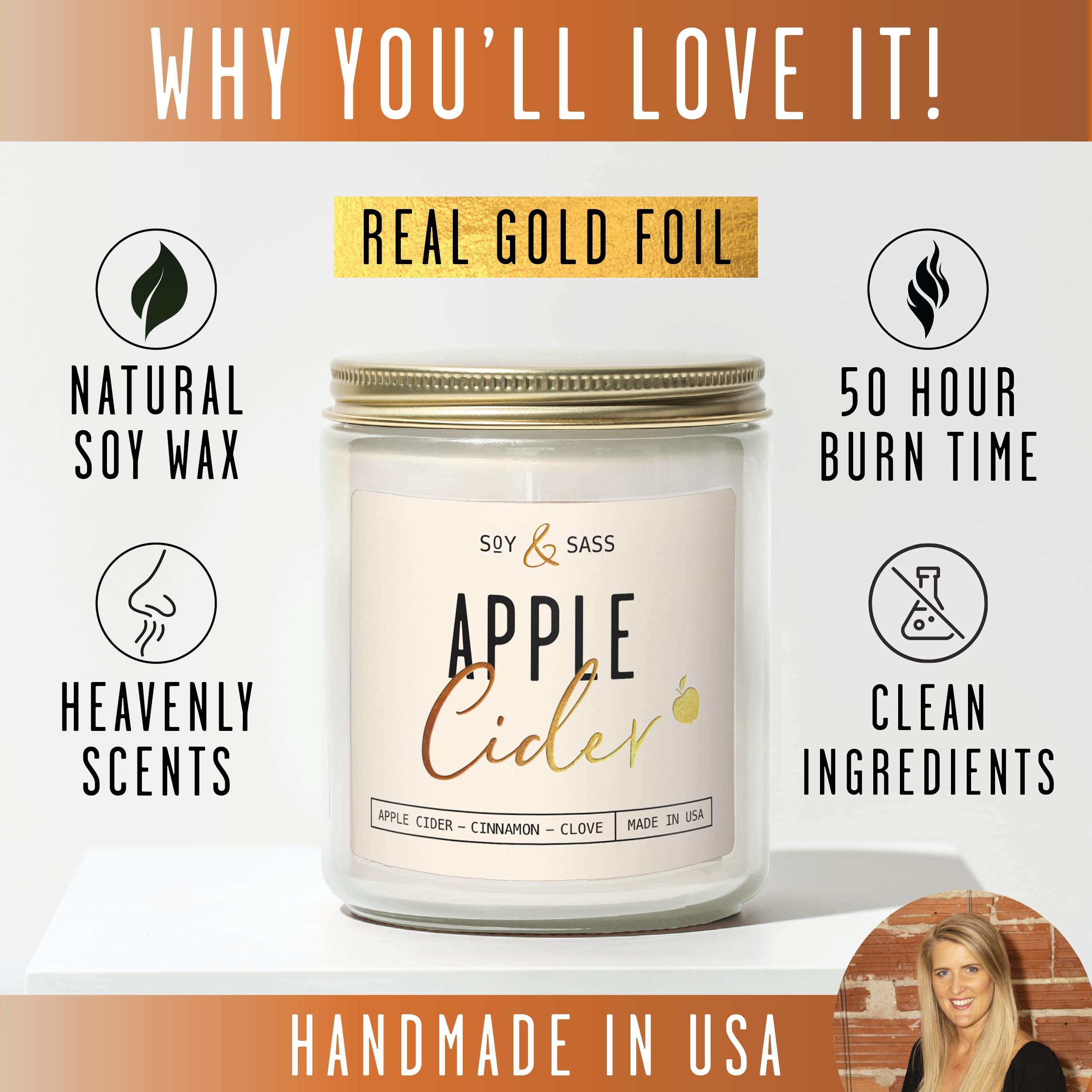 Autumn decor ready Apple Cider Candle image