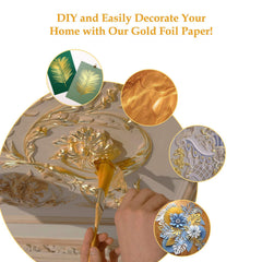 gold leaf sheets for diy art and home decor