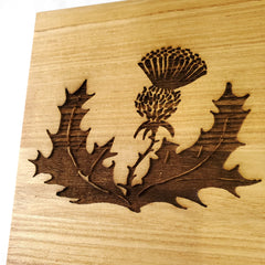 Gold-toned clasp and Hinges on wooden keepsake box