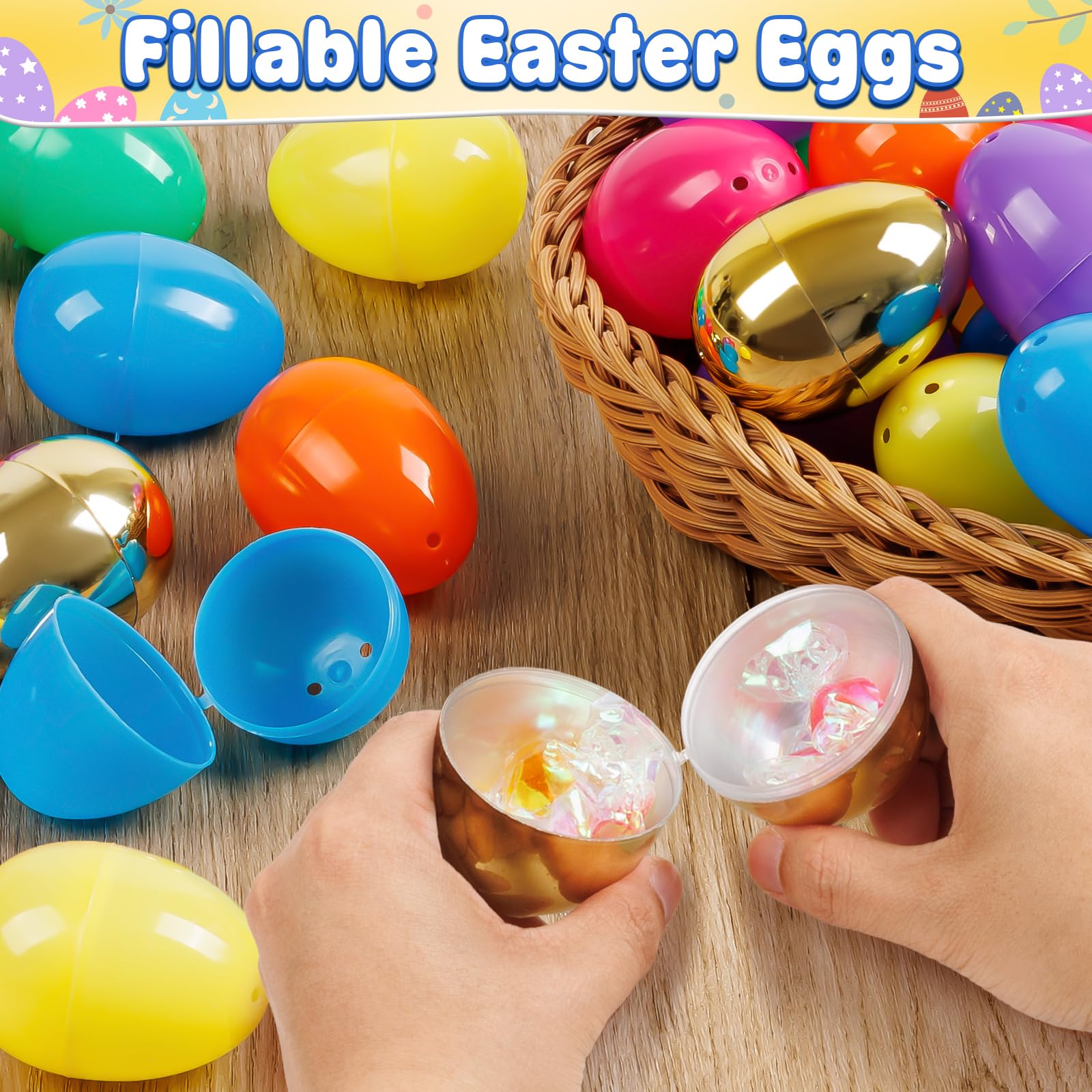 six golden eggs included in bulk pack