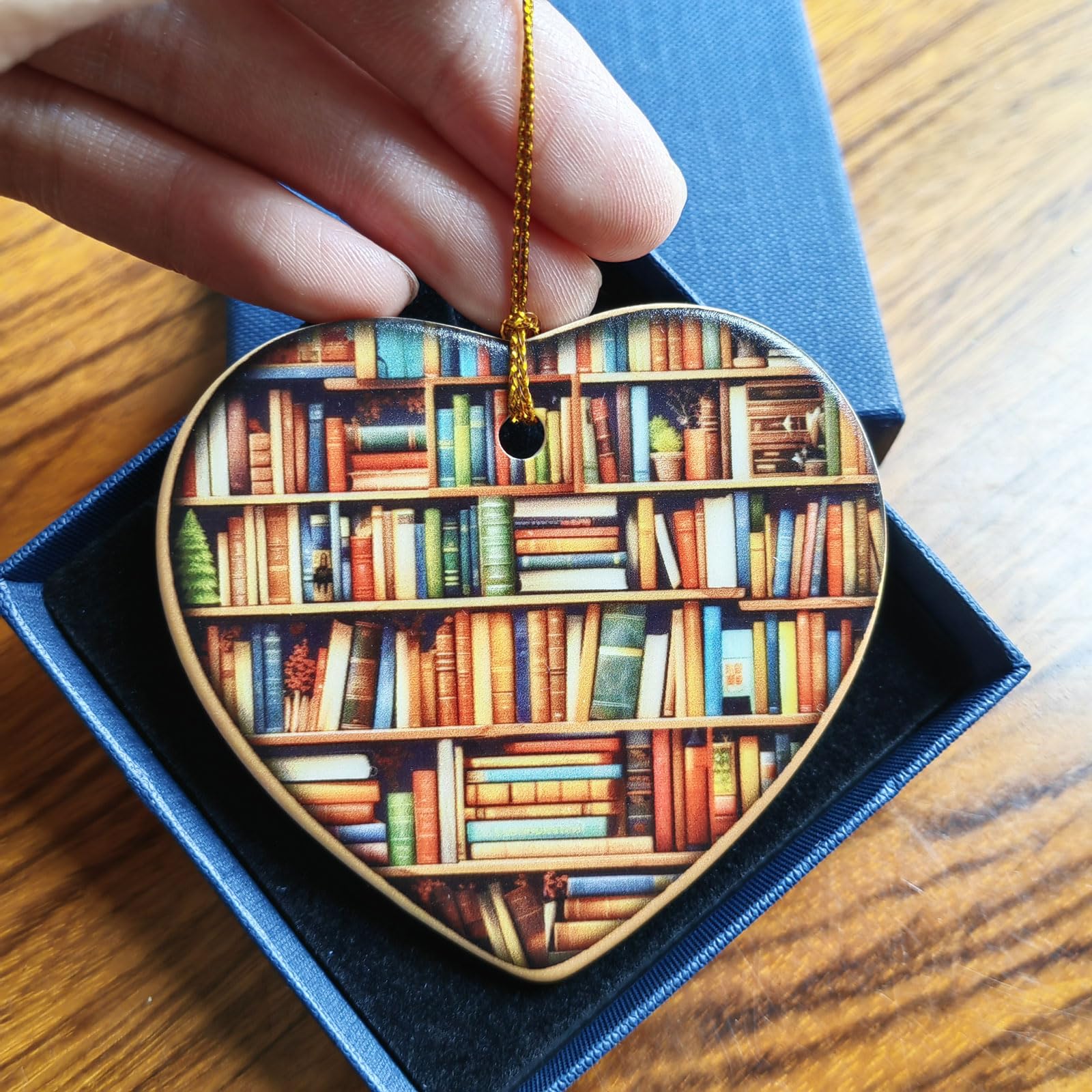3-inch white ceramic ornament for bookshelf decor