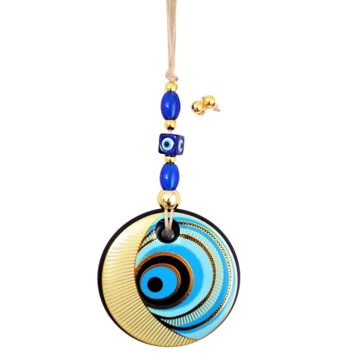 Hand painted Nazar Amulet ornament for wall decor
