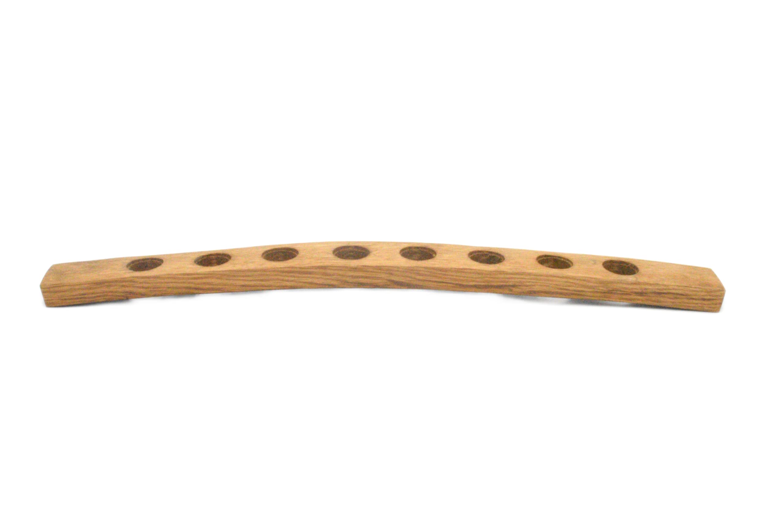 Golden oak finish cork stopper display