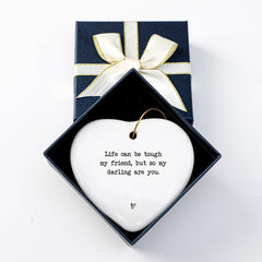 Includes 1 pcs golden ribbon for hanging